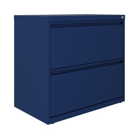 Hirsh 30" W 2 Drawer Lateral 101 File Cabinet, Navy 24086